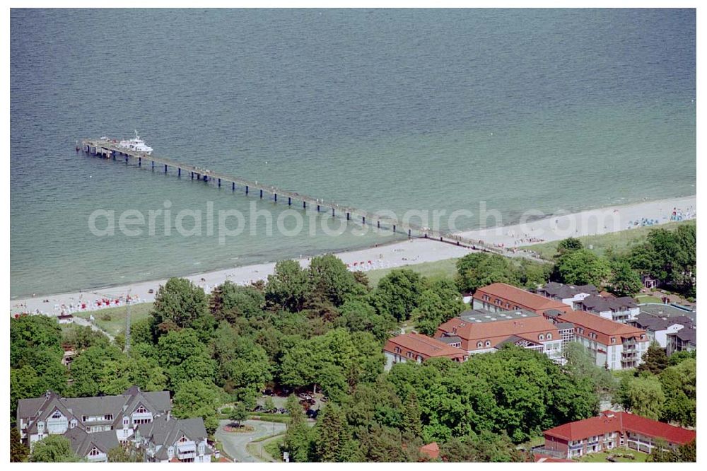 Ostseebad Boltenhagen from the bird's eye view: 08.06.2004 Ostseebad Boltenhagen Seehotel GROSSHERZOG von MECKLENBURG an der Seebrücke in der Ostseeallee 1,23946 Ostseebad Boltenhagen,Tel.: 038825/ 50-0,Fax: 038825/ 50-500,FREE CALL: 0800/ 7 35 9999, e-Mail:info@seehotel-boltenhagen.de Achim Walder: http://