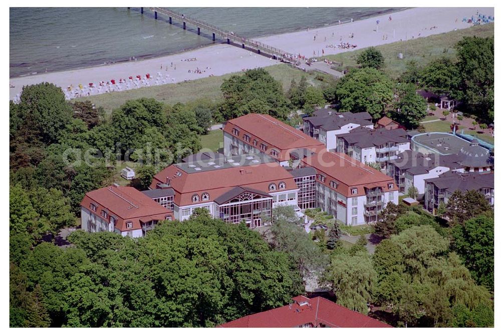 Aerial photograph Ostseebad Boltenhagen - 08.06.2004 Ostseebad Boltenhagen Seehotel GROSSHERZOG von MECKLENBURG an der Seebrücke in der Ostseeallee 1,23946 Ostseebad Boltenhagen,Tel.: 038825/ 50-0,Fax: 038825/ 50-500,FREE CALL: 0800/ 7 35 9999, e-Mail:info@seehotel-boltenhagen.de Achim Walder: http://