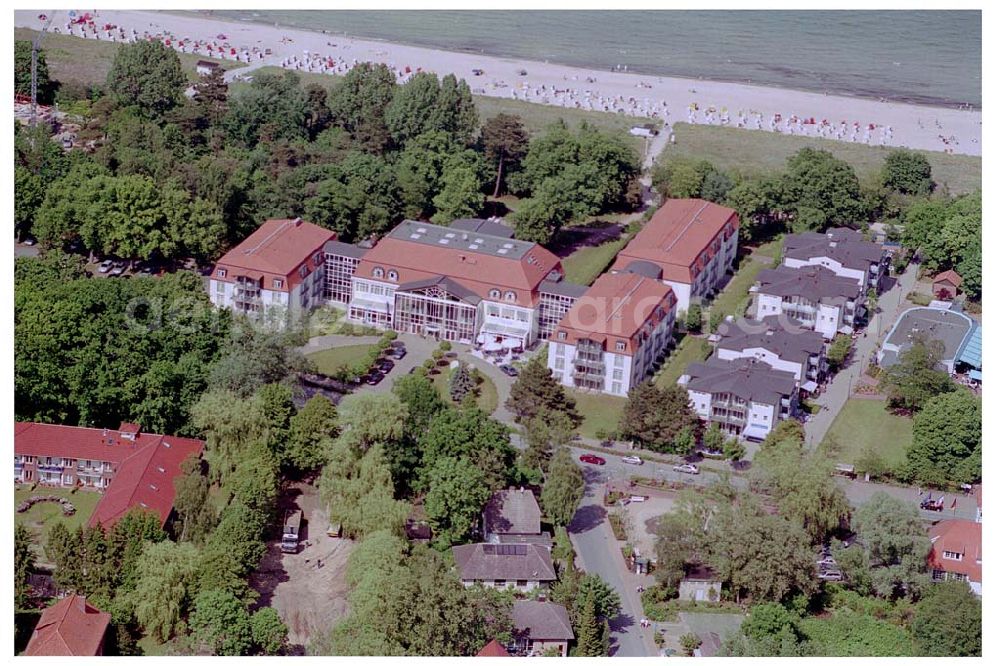 Aerial photograph Ostseebad Boltenhagen - 08.06.2004 Ostseebad Boltenhagen Seehotel GROSSHERZOG von MECKLENBURG an der Seebrücke in der Ostseeallee 1,23946 Ostseebad Boltenhagen,Tel.: 038825/ 50-0,Fax: 038825/ 50-500,FREE CALL: 0800/ 7 35 9999, e-Mail:info@seehotel-boltenhagen.de Achim Walder: http://