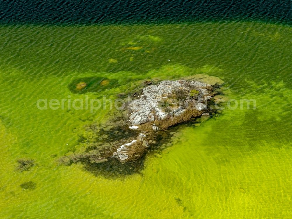 Aerial image Mullaghmore Burren County - Rock and mountain landscape in Mullaghmore Burren County in Clare, Ireland