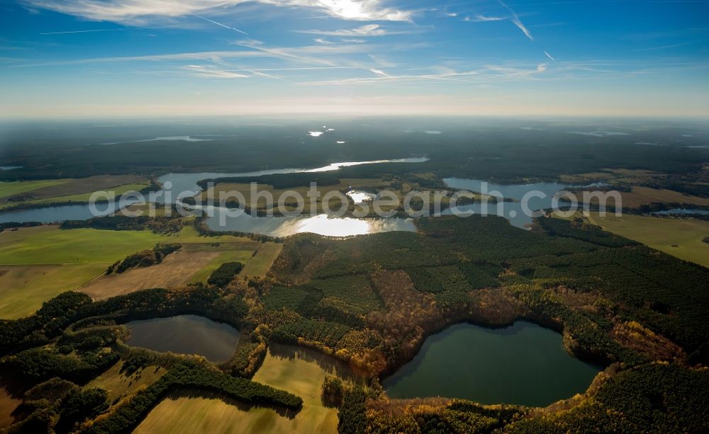 Wustrow from above - View of a seascape near Wustrow in the state Mecklenburg-West Pomerania