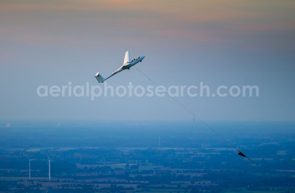 Aerial image Hamm - View of a full size glider in Hamm in the state North Rhine-Westphalia