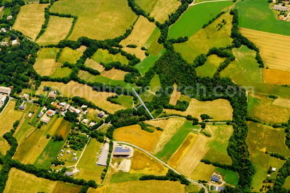 Aerial image Chorges - Glider flying over the airspace in Chorges in Provence-Alpes-Cote d'Azur, France