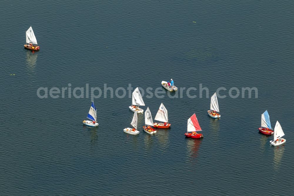 Aerial photograph Bochum - View of the Kemnader Lake in Bochum in the state North Rhine-Westphalia