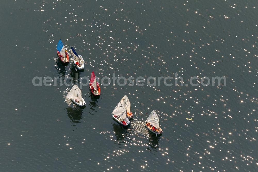 Aerial photograph Bochum - View of the Kemnader Lake in Bochum in the state North Rhine-Westphalia