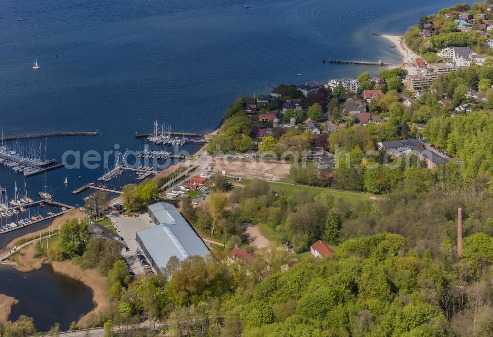 Aerial image Glücksburg - Sailing club and yachting school in Gluecksburg in the state Schleswig-Holstein, Germany