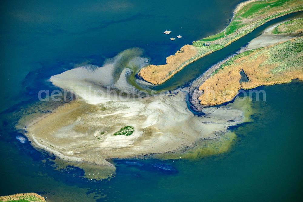 Aerial image Behrensdorf - Sehlendorfer Binnensee Nessdorfer Muehlenau tributary to the Baltic Sea in Behrensdorf in the state Schleswig-Holstein, Germany