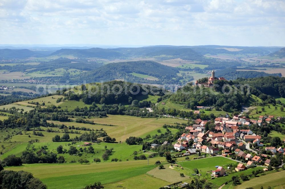 Seitenroda from the bird's eye view: Seitenroda in the state Thuringia