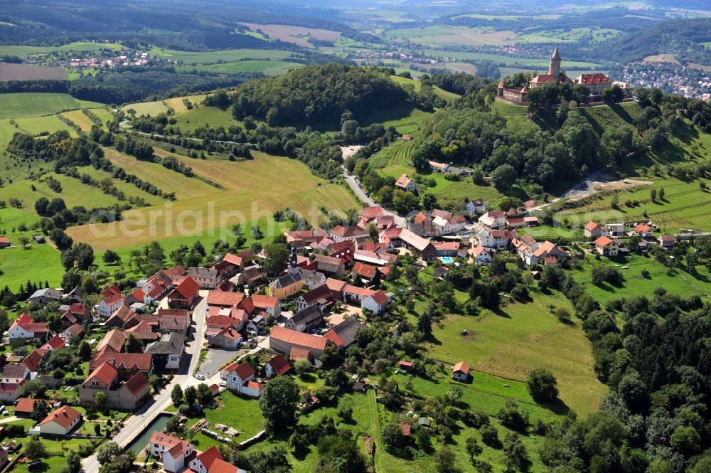 Seitenroda from the bird's eye view: Seitenroda in the state Thuringia