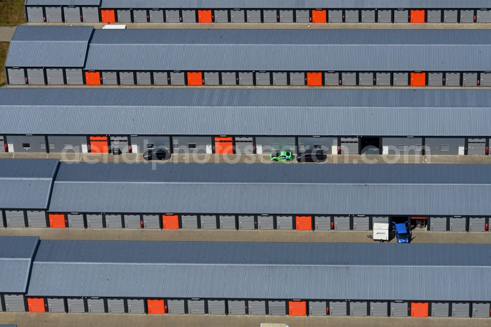 Aerial photograph Ahrensfelde - Self Storage in the district Eiche in Ahrensfelde in the state Brandenburg