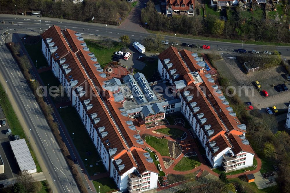 Aerial image Göttingen - View of the home for the aged Luisenhof in Goettingen in the state of Lower Saxony