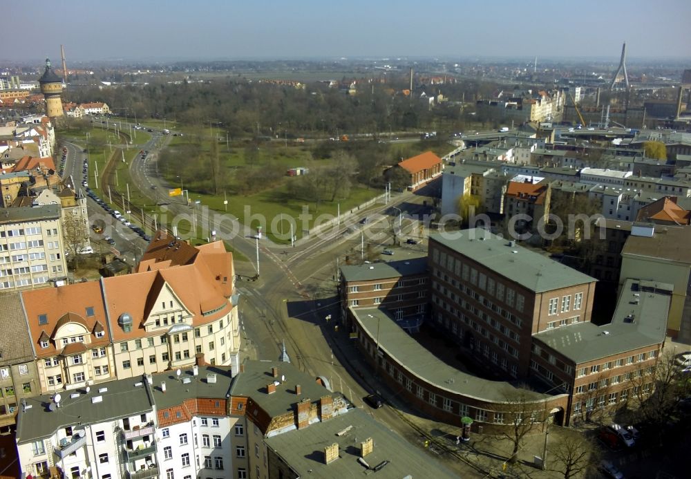 Aerial photograph Halle (Saale) - Nursing home at Stone Gate Palace in Halle (Saale) in Saxony-Anhalt