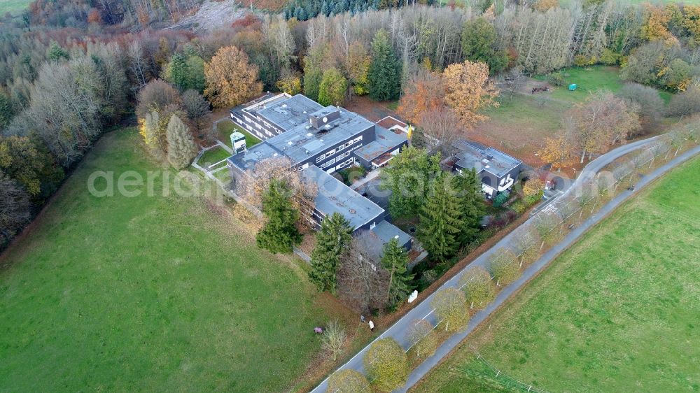 Hennef (Sieg) from above - Seniorenwohnheim Sankt Augustinus in Boedingen in the state North Rhine-Westphalia, Germany