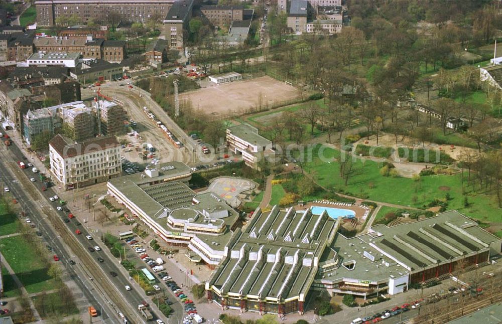 Friedrichshain from above - 19.04.1994 SEZ Berlin Friedrichshain