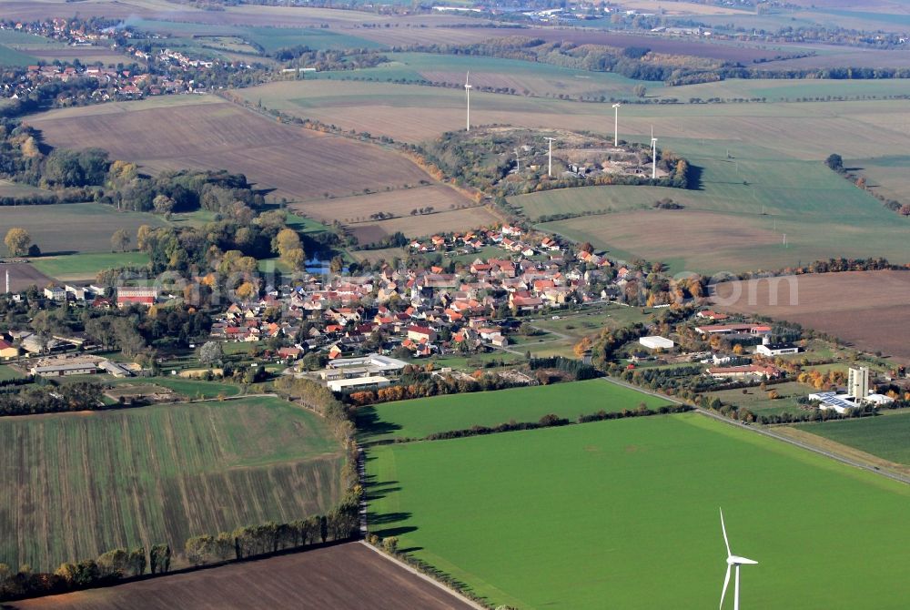 Aerial photograph Wormstedt - View of Wormstedt in Thuringia