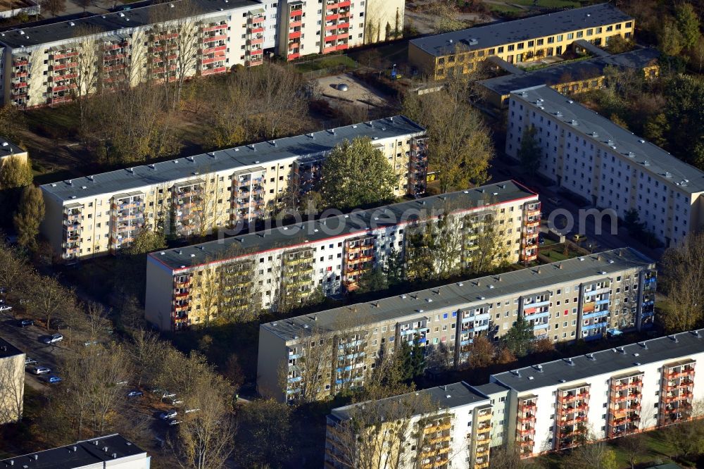 Potsdam from above - View of the residential area Leibnizring in Potsdam in the state of Brandenburg