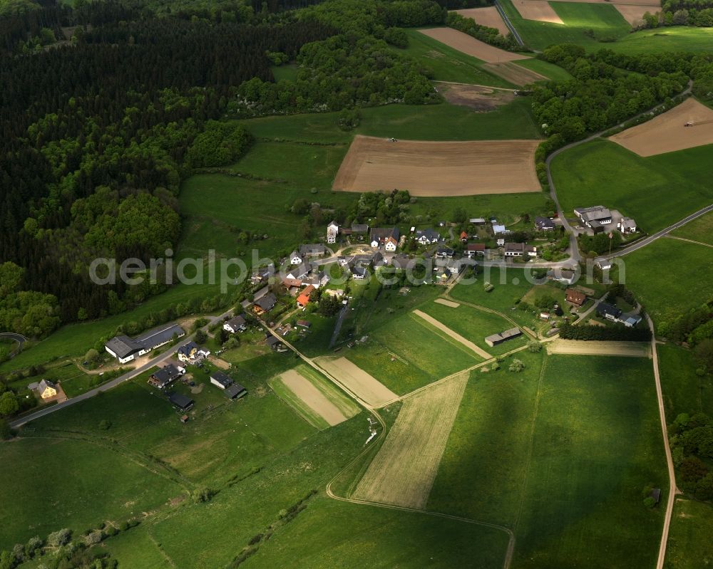 Hümmel Marthel from the bird's eye view: Settlement Marthel in Huemmel in Rhineland-Palatinat