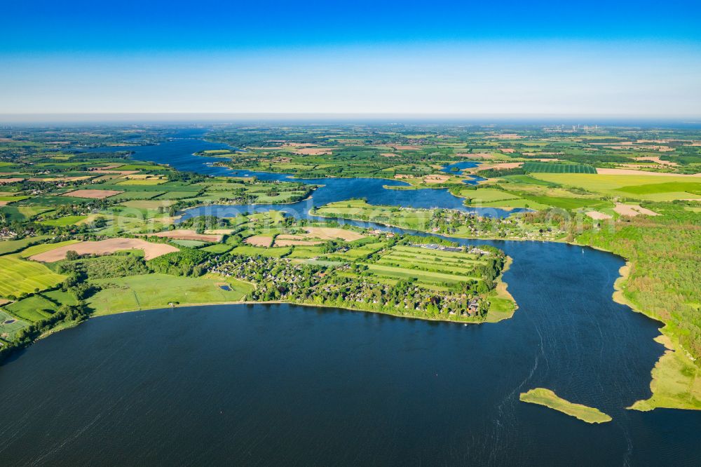 Aerial photograph Brodersby-Goltoft - The district Burg on Schlei on street Op de Hoeh in Brodersby-Goltoft in the state Schleswig-Holstein, Germany