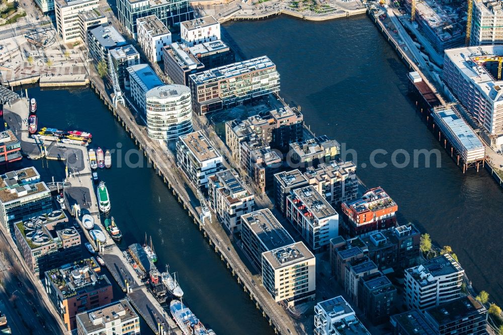 Hamburg from above - Settlement area of a??a??the Hafencity in Hamburg, Germany