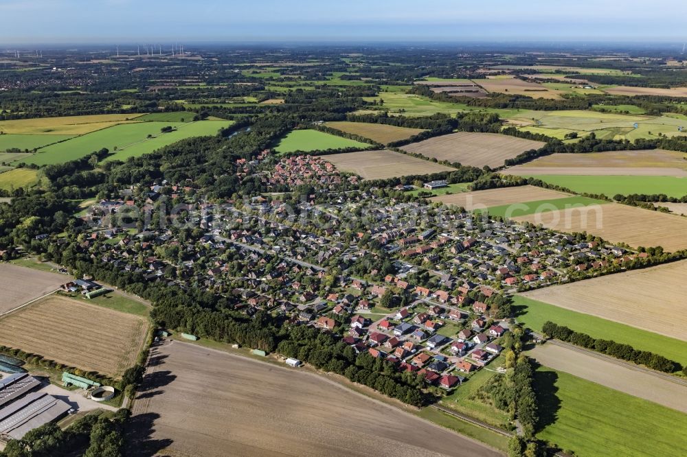 Aerial image Stade - The district Hagen in Stade in the state Lower Saxony, Germany