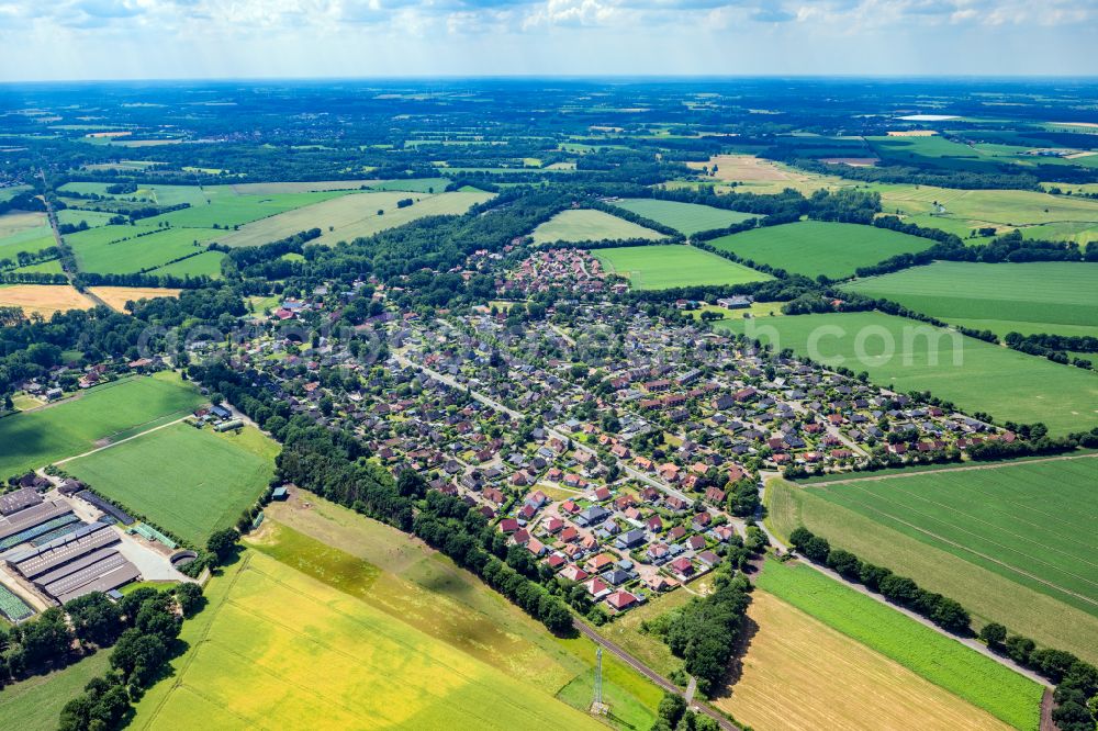 Aerial image Stade - The district Hagen in Stade in the state Lower Saxony, Germany