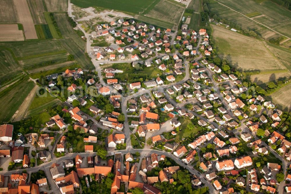 Kilstett from above - Settlement area in Kilstett in Grand Est, France