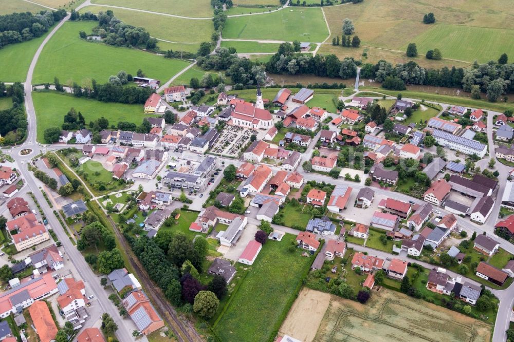 Aerial photograph Marklkofen - Settlement area in Marklkofen in the state Bavaria, Germany