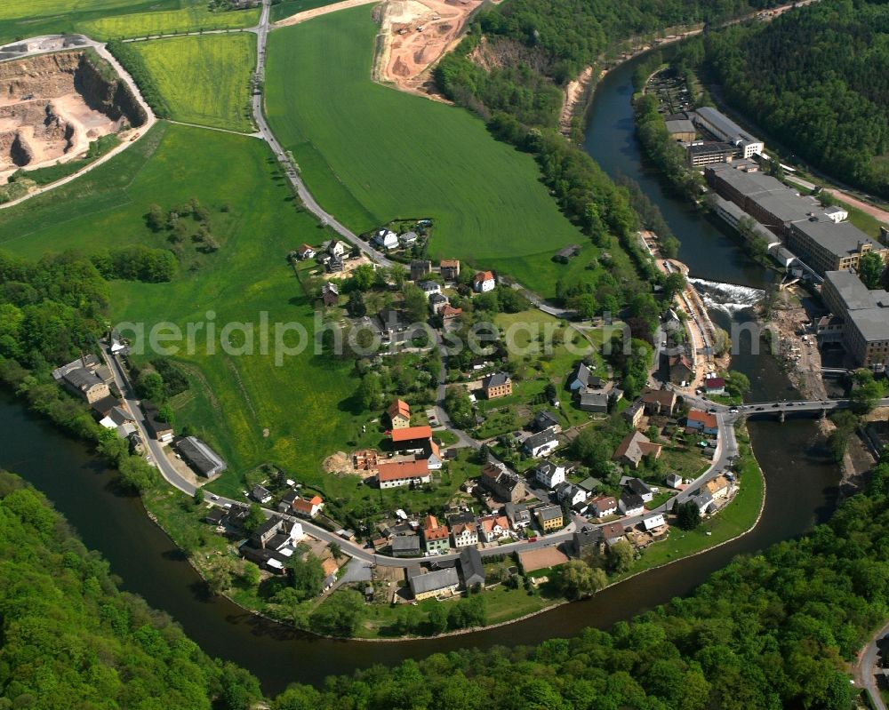 Aerial image Mittweida - The district on Neudoerfchener Weg in Mittweida in the state Saxony, Germany