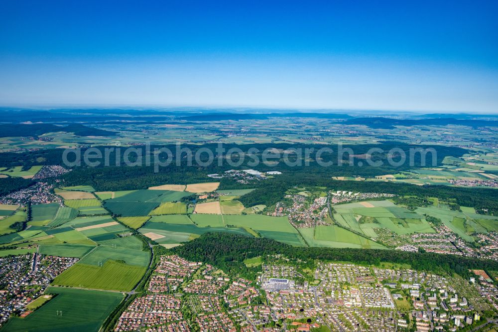 Hildesheim from the bird's eye view: The district Ochtersum on street Sohldfeld in Hildesheim in the state Lower Saxony, Germany