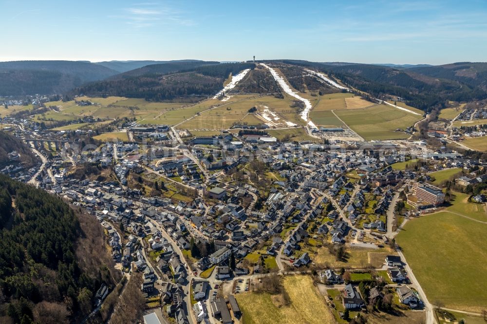 Willingen (Upland) from above - Settlement area in the district Effelsberg in Willingen (Upland) in the state Hesse, Germany