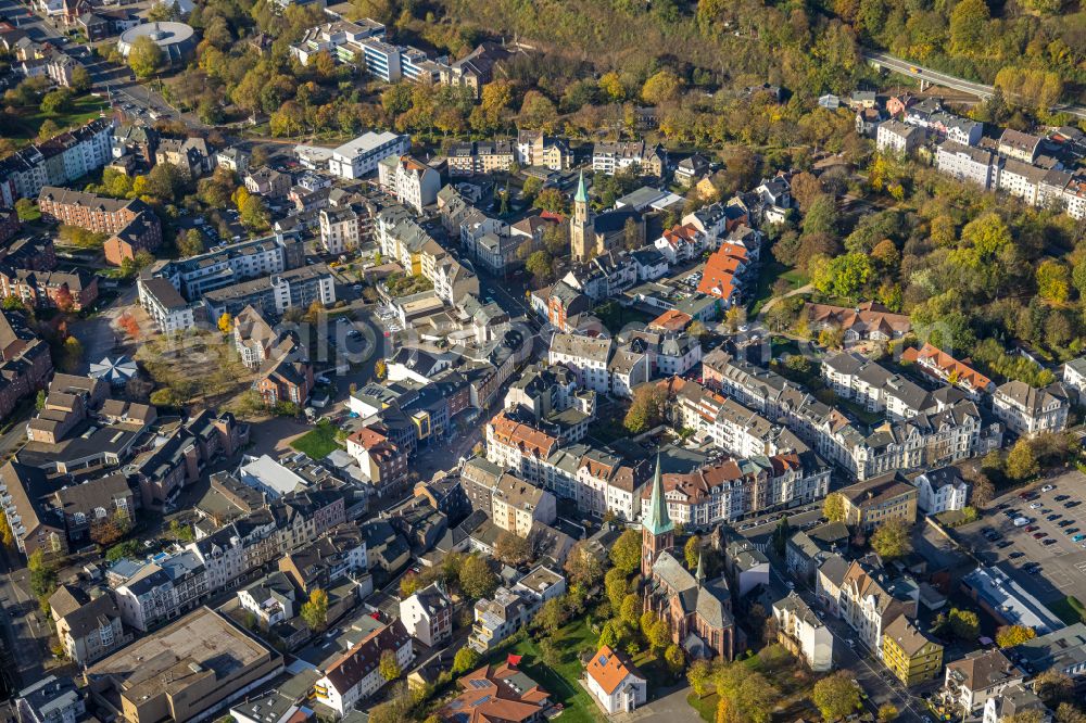 Hagen from above - The district in the district Haspe in Hagen in the state North Rhine-Westphalia, Germany