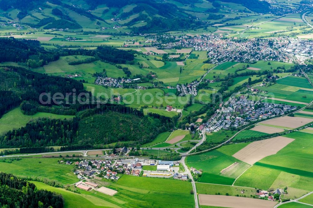 Aerial image Buchenbach - Settlement area in Buchenbach in the state Baden-Wuerttemberg, Germany