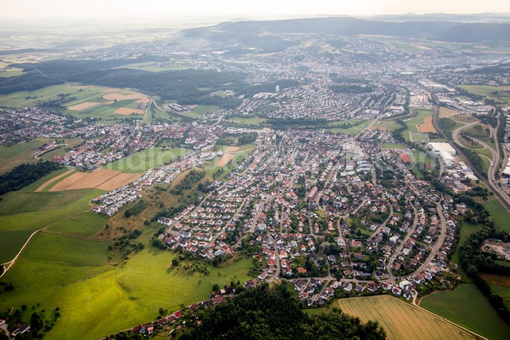 Aalen from the bird's eye view: Settlement area in the district Hofherrnweiler in Aalen in the state Baden-Wuerttemberg, Germany