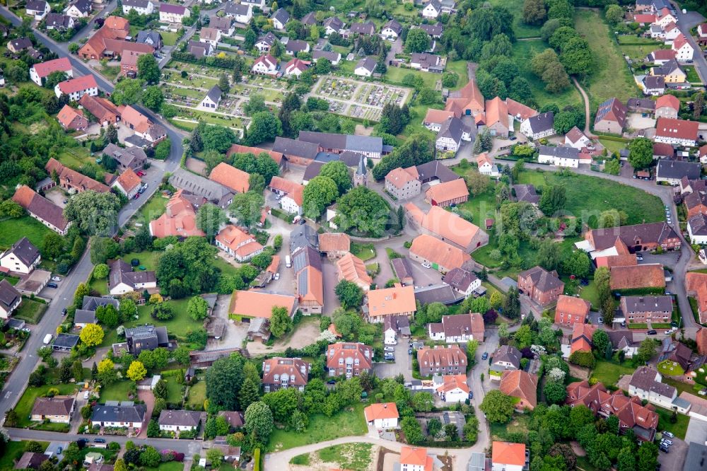 Hameln from above - Settlement area in the district Klein Berkel in Hameln in the state Lower Saxony, Germany