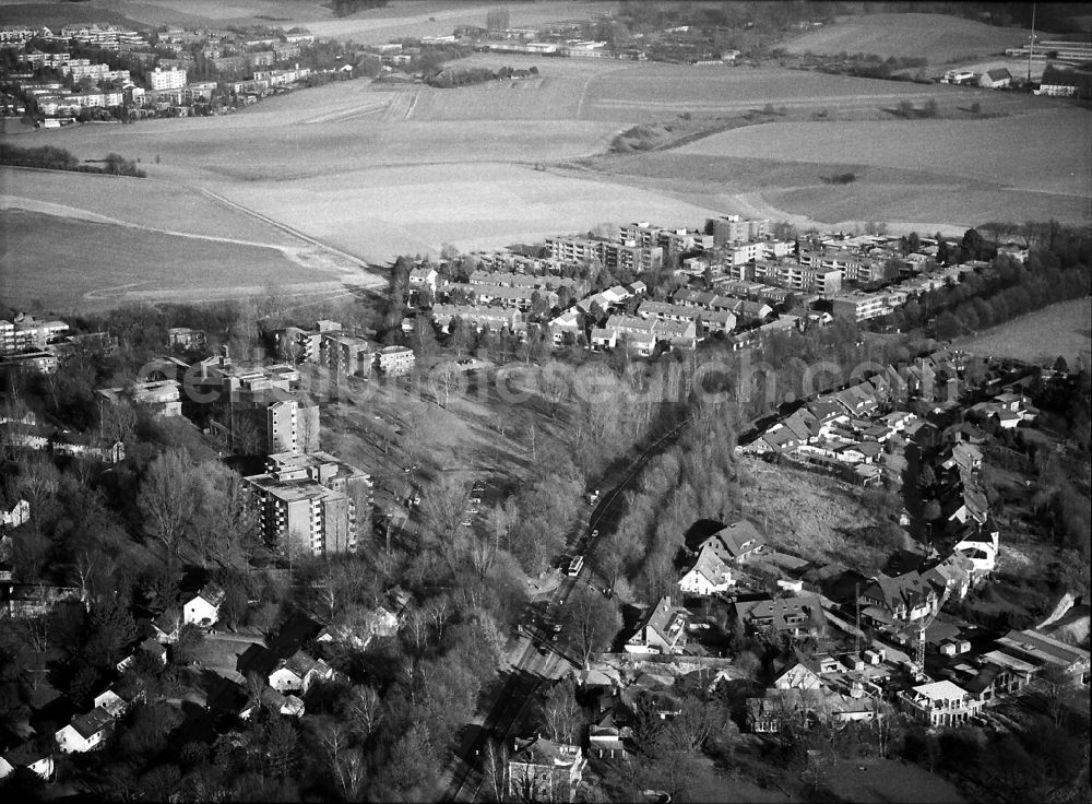 Düsseldorf from the bird's eye view: Settlement area in the district Ludenberg in Duesseldorf in the state North Rhine-Westphalia, Germany