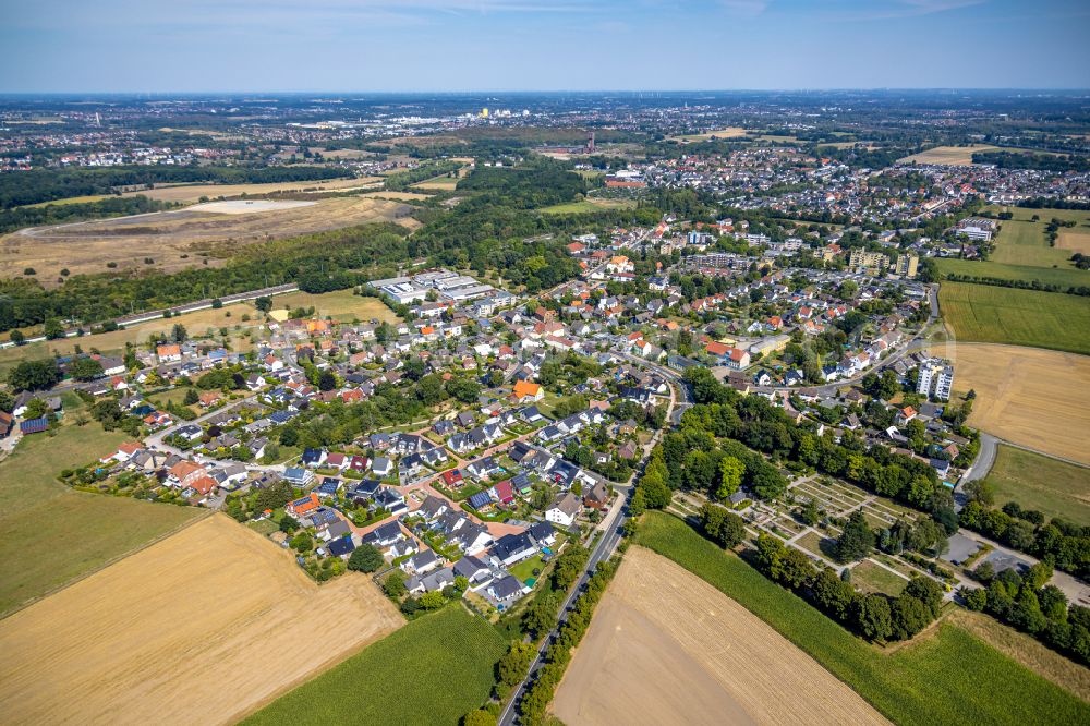 Hamm from above - The district Pelkum in Hamm in the state North Rhine-Westphalia, Germany