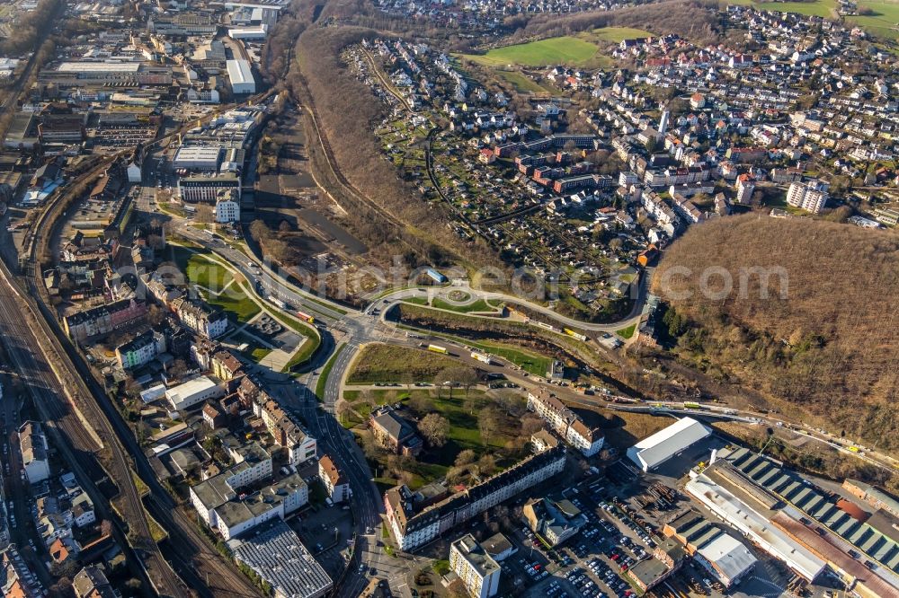 Aerial photograph Hagen - The district in the district Philippshoehe in Hagen in the state North Rhine-Westphalia, Germany