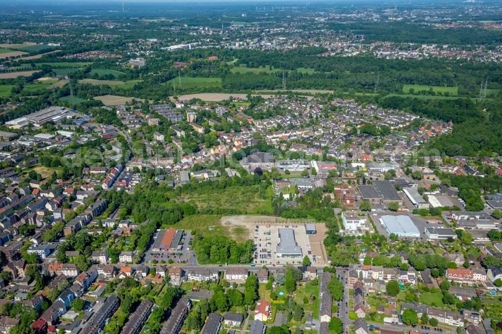 Gelsenkirchen from the bird's eye view: Settlement area in the district Resse in Gelsenkirchen in the state North Rhine-Westphalia, Germany