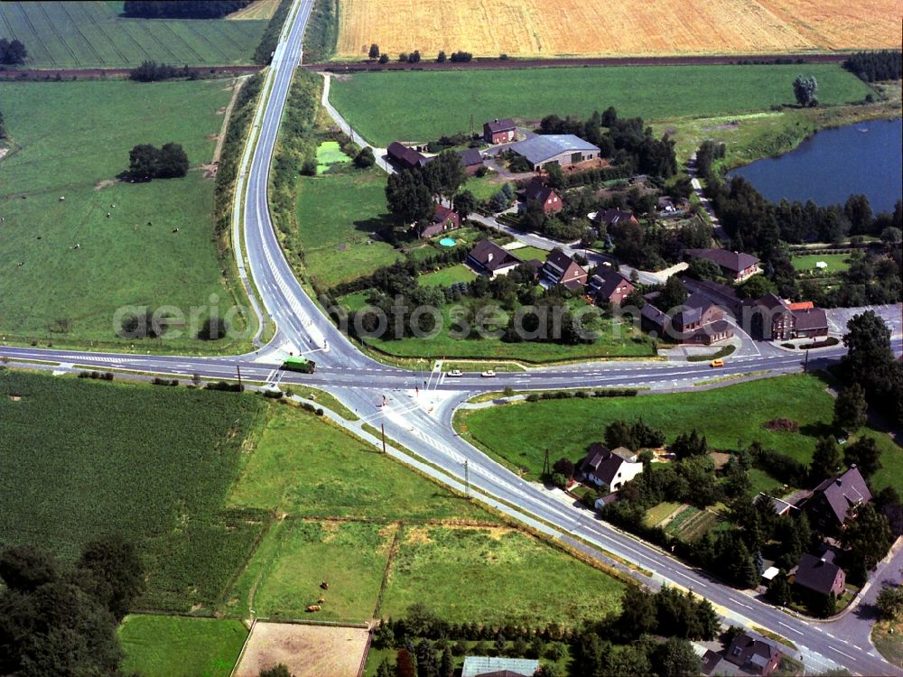 Aerial image Kempen - Settlement area in the district Schmellendorf in Kempen in the state North Rhine-Westphalia, Germany