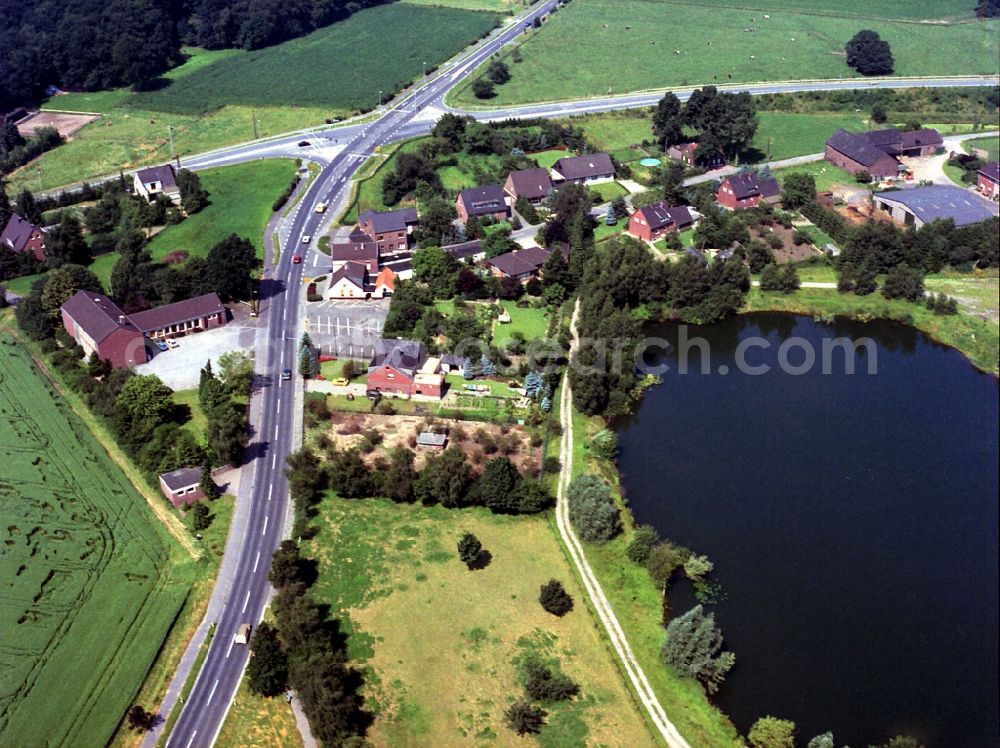 Aerial image Kempen - Settlement area in the district Schmellendorf in Kempen in the state North Rhine-Westphalia, Germany