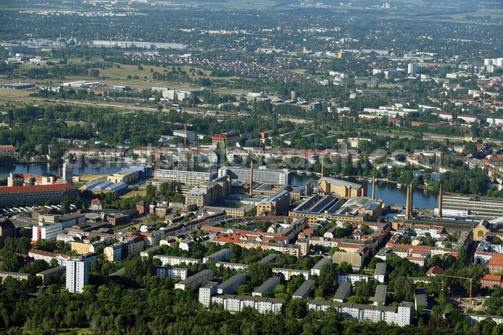 Berlin from the bird's eye view: Settlement area in the district Schoeneweide in Berlin, Germany