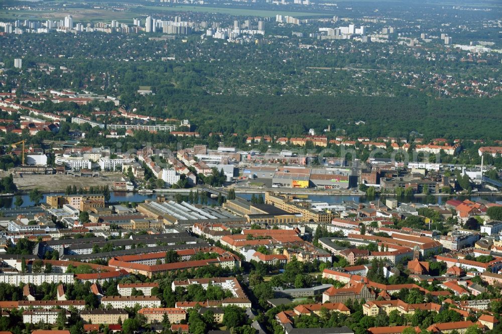 Aerial image Berlin - Settlement area in the district Schoeneweide in Berlin, Germany