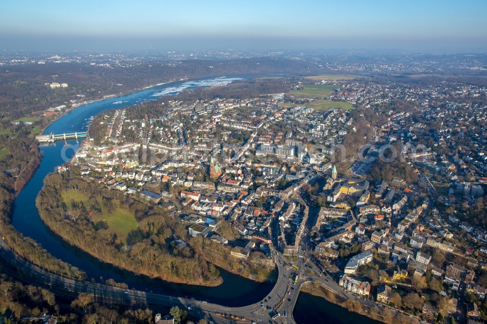 Aerial photograph Essen - Settlement area in the district Werden in Essen in the state North Rhine-Westphalia