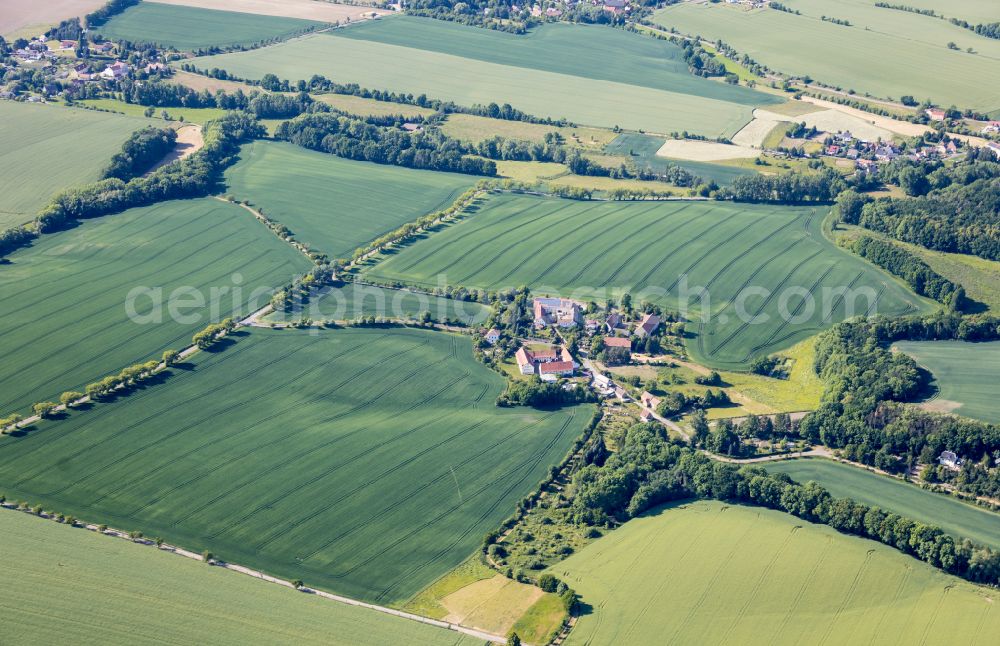 Aerial photograph Nossen - The district Proeda in Nossen in the state Saxony, Germany