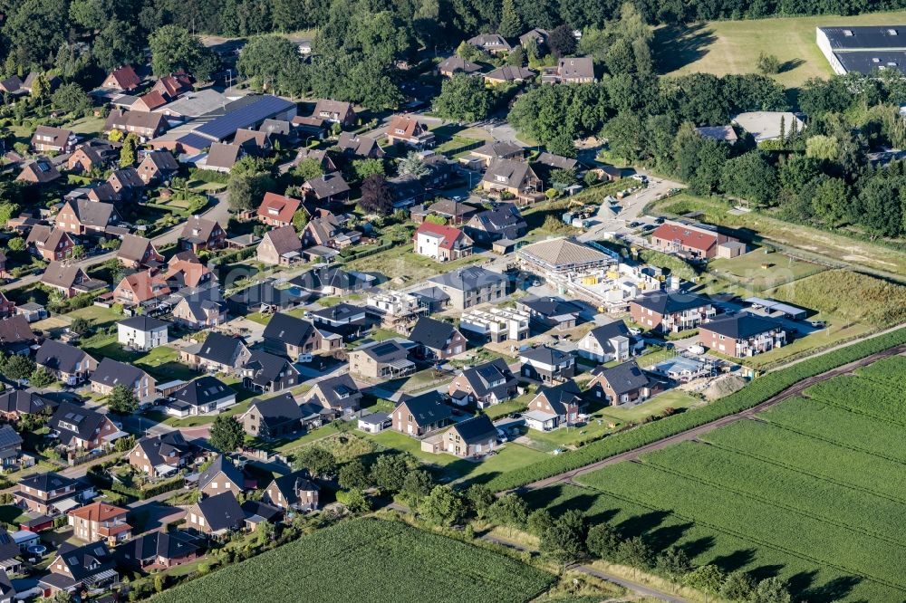 Dollern from above - The district Ruestjer Weg in Dollern in the state Lower Saxony, Germany