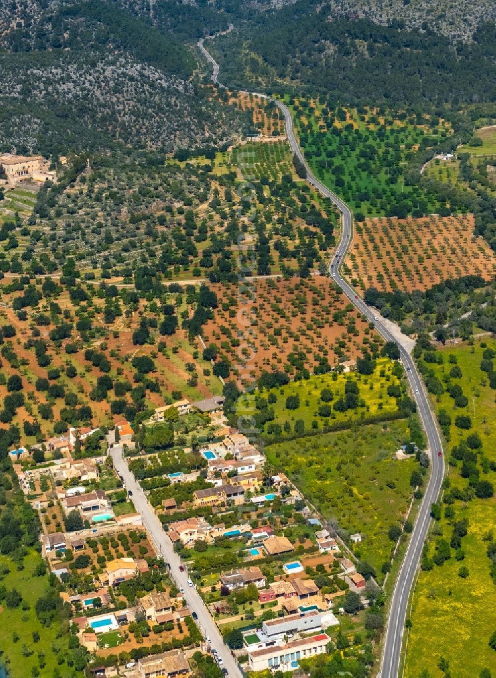 Aerial image Son Maxella - The district in Son Maxella in Balearic island of Mallorca, Spain