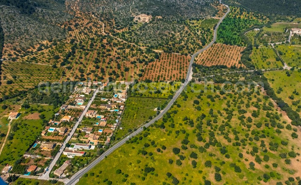 Son Maxella from above - The district in Son Maxella in Balearic island of Mallorca, Spain