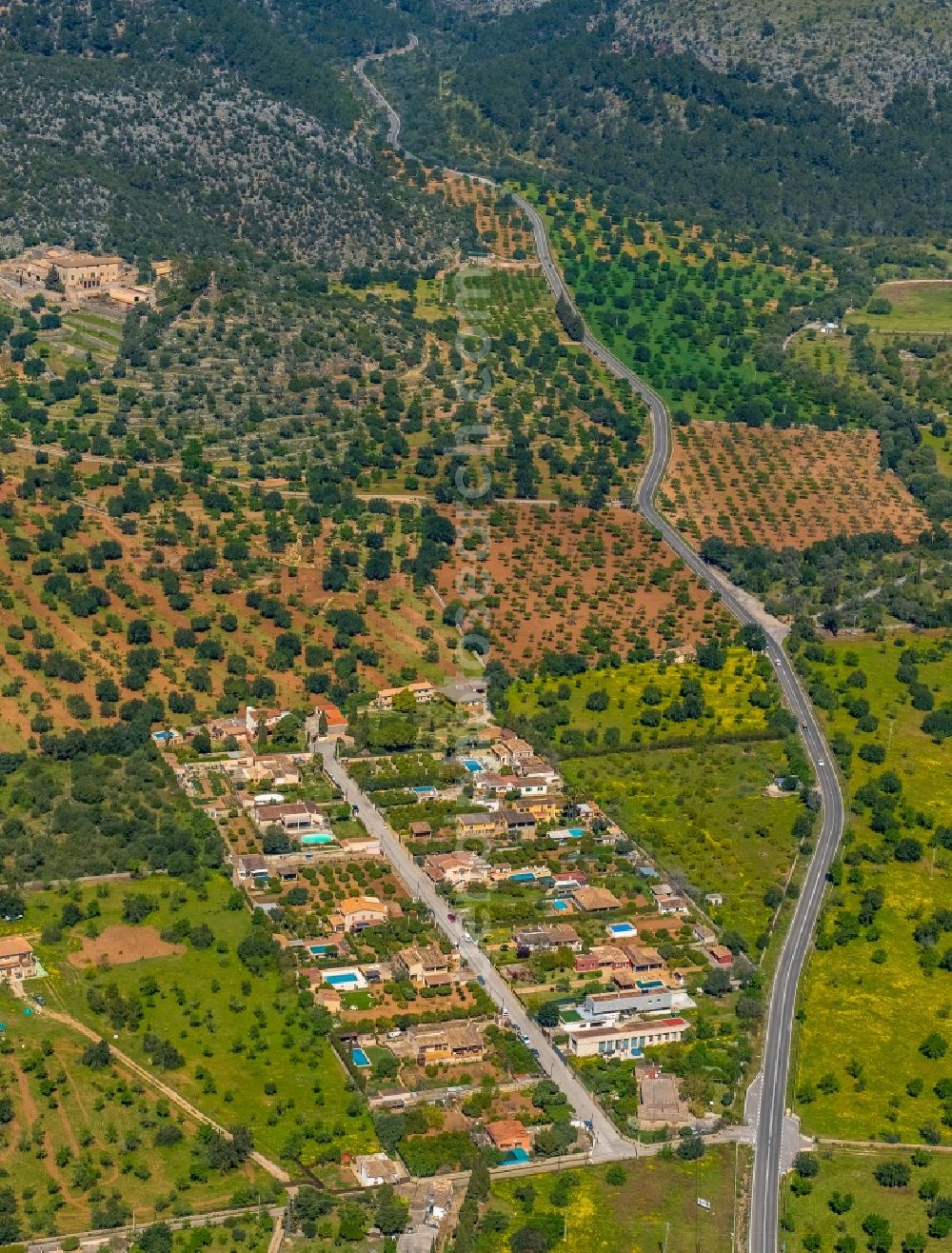 Aerial image Son Maxella - The district in Son Maxella in Balearic island of Mallorca, Spain