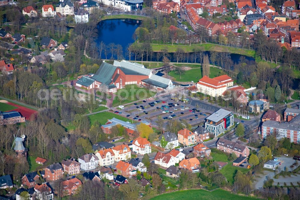 Aerial photograph Stade - The district on Stadeum in Stade in the state Lower Saxony, Germany