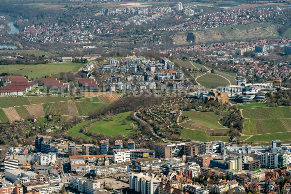 Stuttgart from the bird's eye view: The district in Stuttgart in the state Baden-Wuerttemberg, Germany